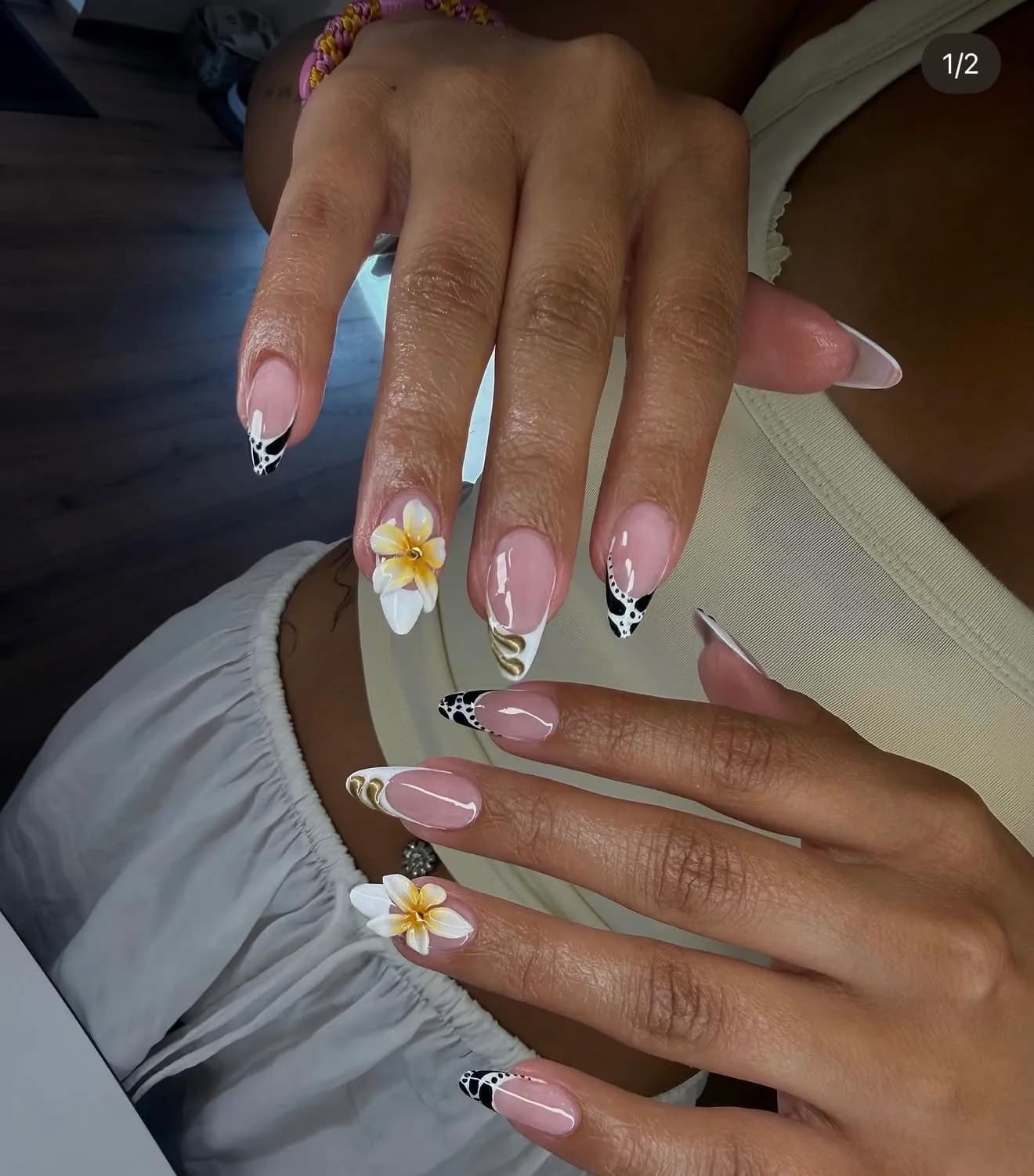 Nude French Signature Nails